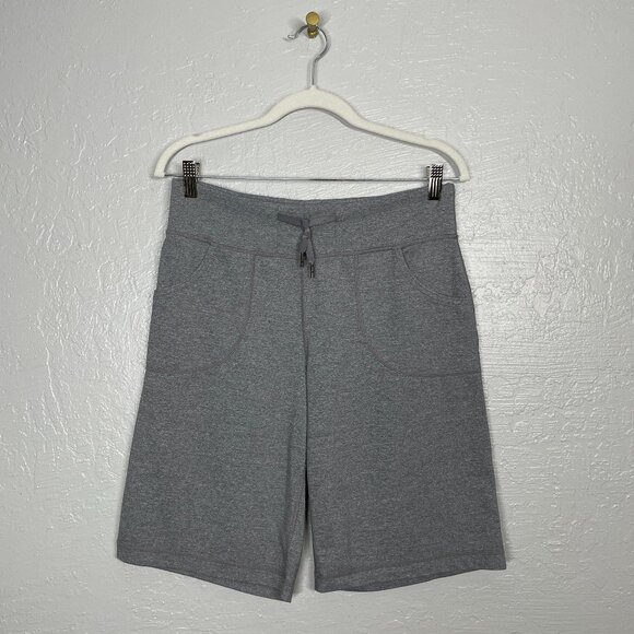 lululemon athletica Pants - Lululemon Women 6 Heather Gray Still Shorts 11" Inseam Pockets Drawstring Lounge